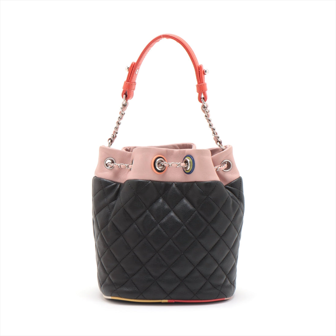 New 1:1 Rep Top Quality Chanel Matrasse hine Handle Shoulder Bag Black Silver G  23rd