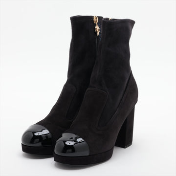 New 1:1 Rep Top Quality Chanel Short Coco Boots 35.5 Ladies Black G45195