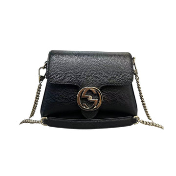 Gucci Interlocking GG Calfskin Leather Black GHW