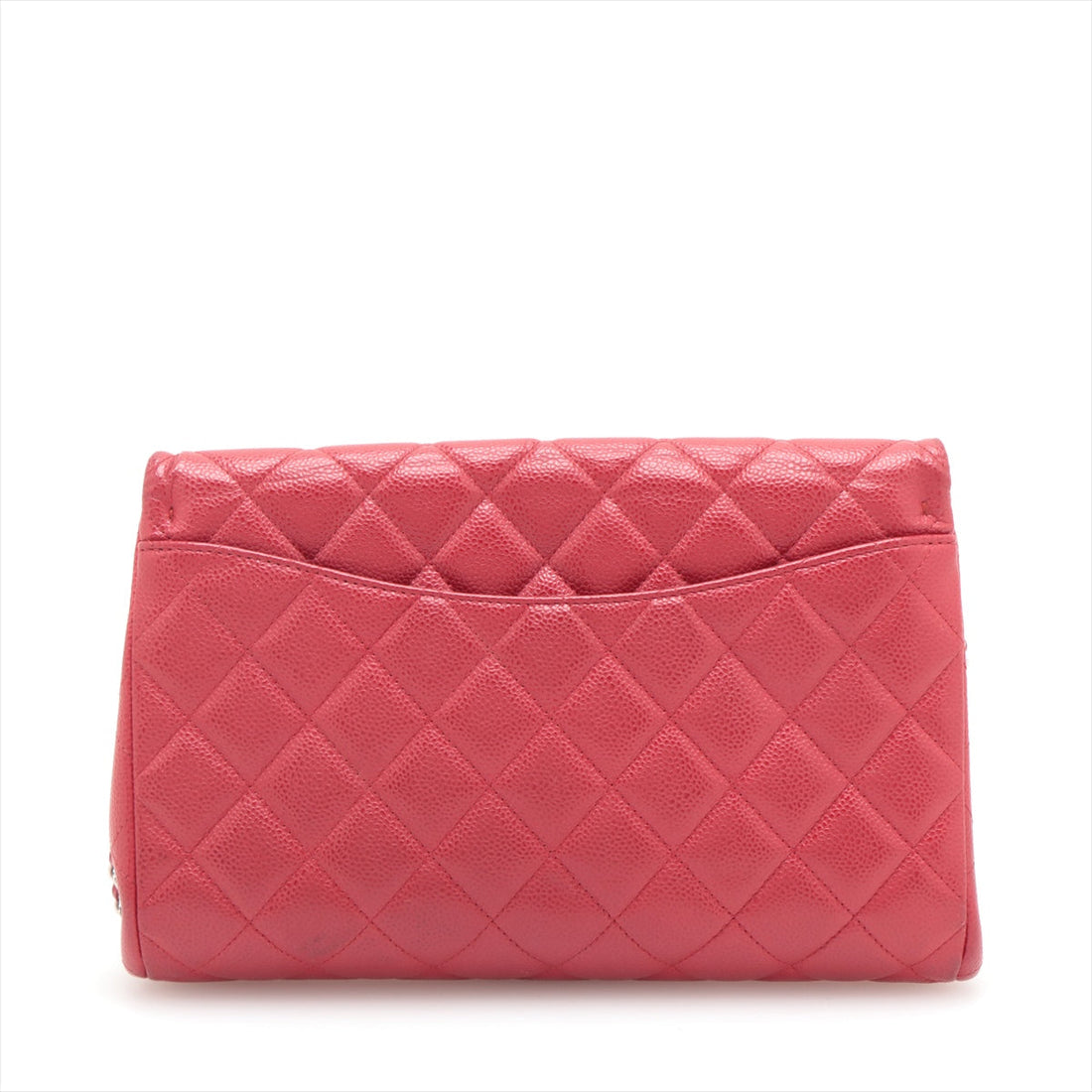 New 1:1 Rep Top Quality Chanel Matrasse Caviar S Single Flap Single Chain Bag Red Silver  20th