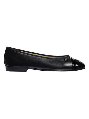 Lambskin Ballerina Flats Black Chanel