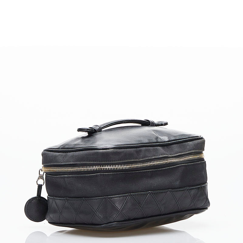 New 1:1 Rep Top Quality Chanel Cocomark Vanity Bag Handbag Black Leather  Chanel