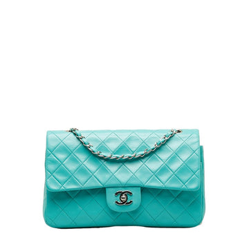 New 1:1 Rep Top Quality Chanel Matrace 25 Cocomark Double Flap ilver  Chain Shoulder Bag Light Green  Lady CHANEL