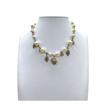 Top Quality Chanel  Pearl Charm Choker Necklace