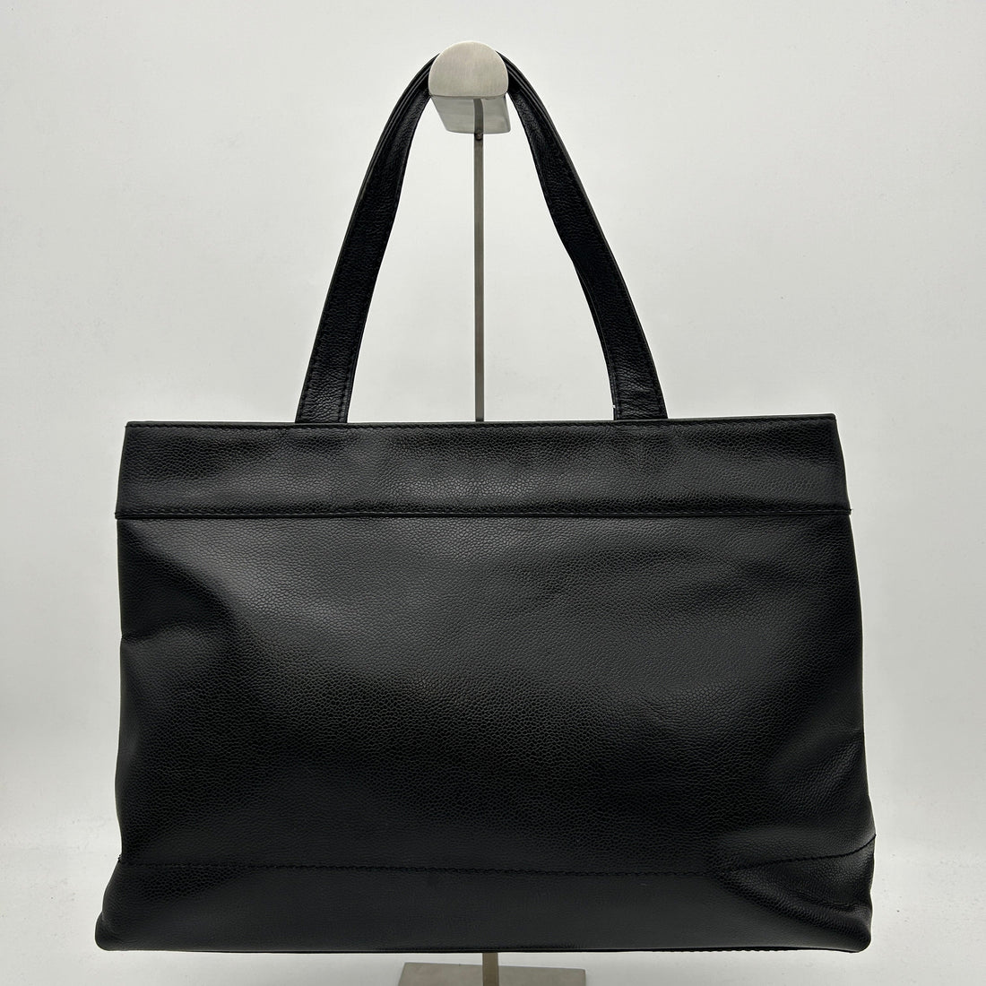 Top Quality Chanel Black Perforated Calfskin Tote Handbag