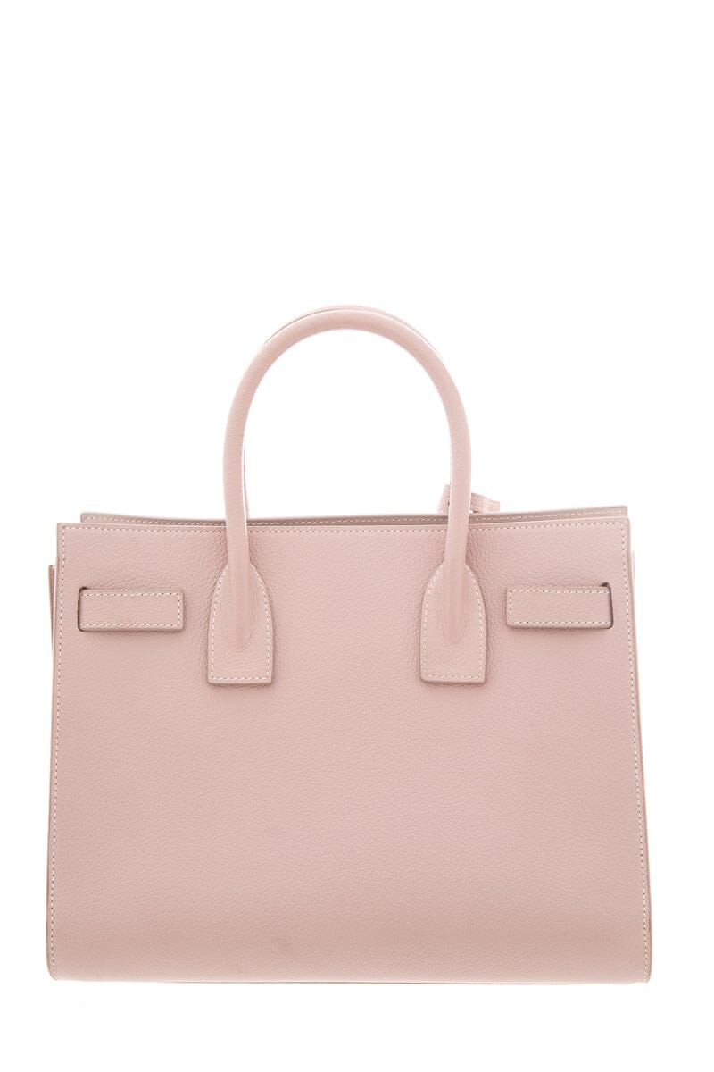 Saint Laurent Blush Sac De Jour Leather Handbag AS IS