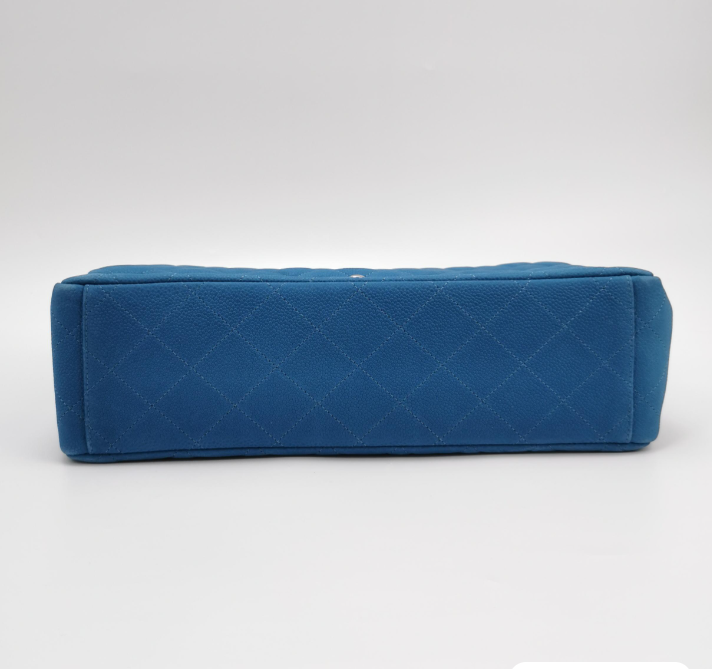 Chanel Classic Flap CF  Bag Maxi Blue 24061878753329