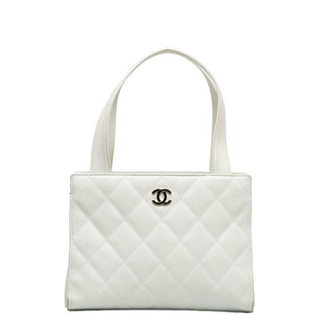 Top Quality Chanel Top Quality Chanel MATRESSE HANDBACK RAMSKIN WHITE LADY'S HANDBACK