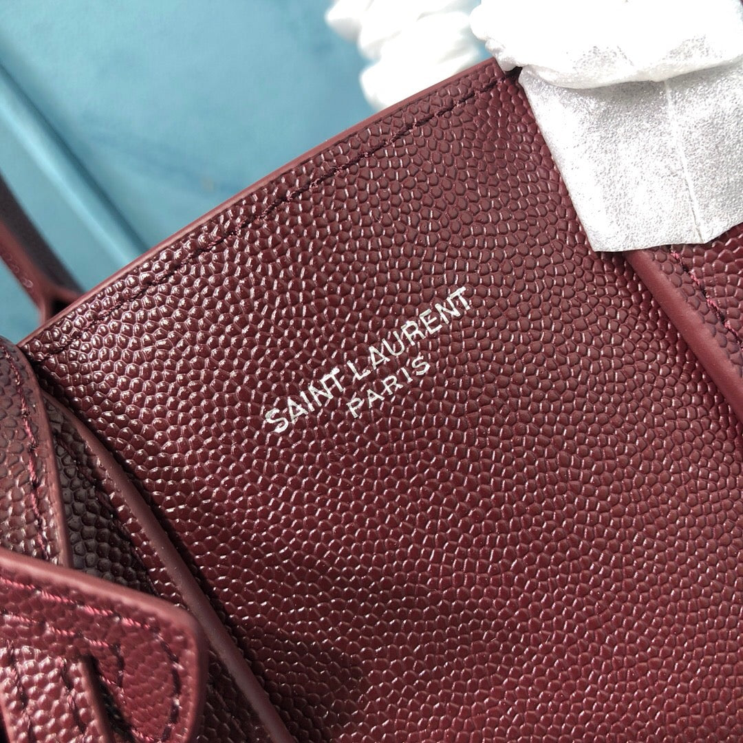 Yves Saint Laurent Sac De Jour Nano Burgundy