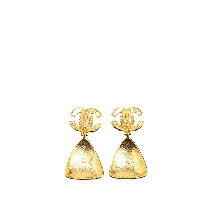 Top Quality Chanel  Coco Mark Triangle Earrings