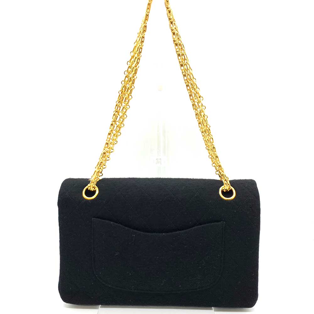 Top Quality Chanel Matelasse 25 Classic Chain Shoulder Bag Black