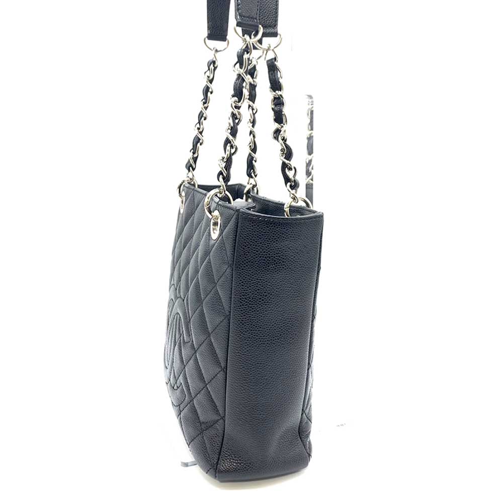 Top Quality Chanel Caviar Skin Chain Tote Bag