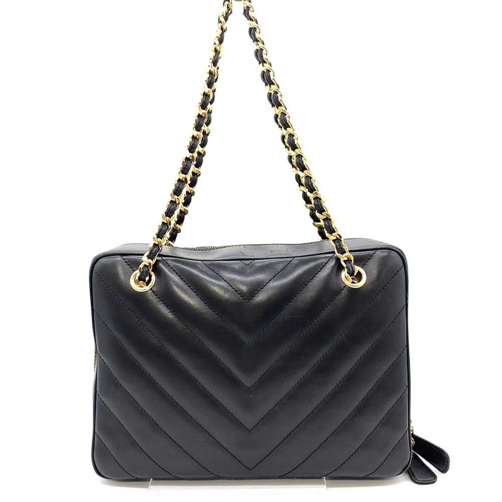 Top Quality Chanel Lambskin V-Stitch Chain Shoulder Bag