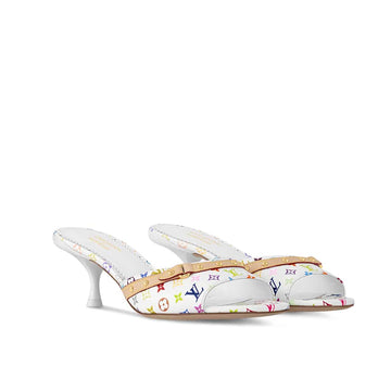 LV X TAKASHI MURAKAMI 6AM MULE WHITE 1AGWUA
