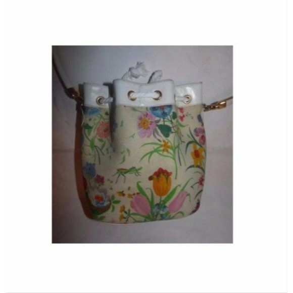 GUCCI  Garden Souvenir Floral Bucket Bag