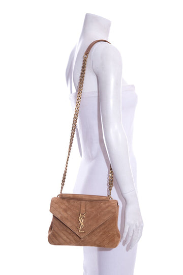 Saint Laurent Camel Medium College Handbag