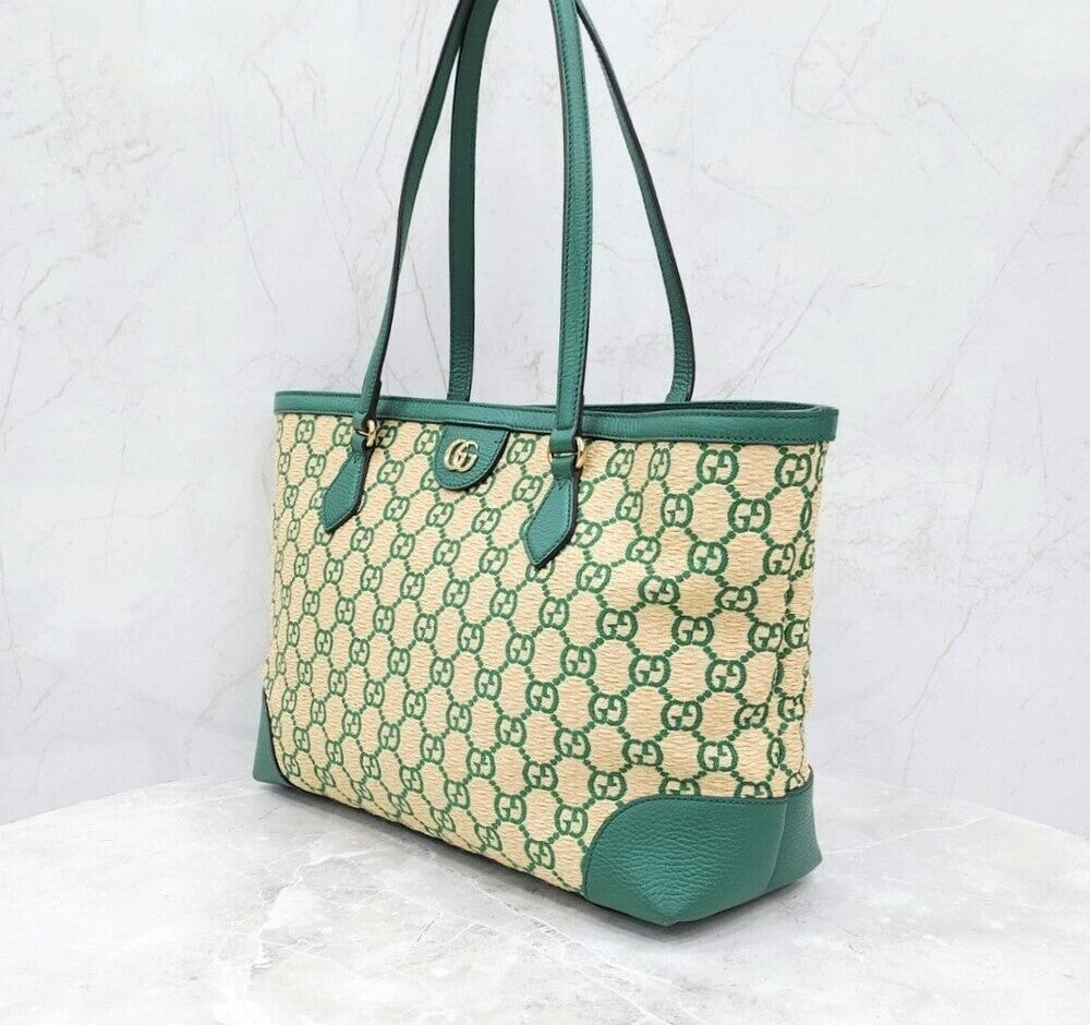 Gucci Ophidia Rafia Medium Tote Shoulder Bag 631685 142809810