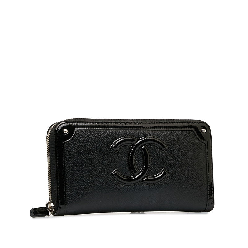 New 1:1 Rep Top Quality Chanel Coco Long Wallet Black Leather  Chanel