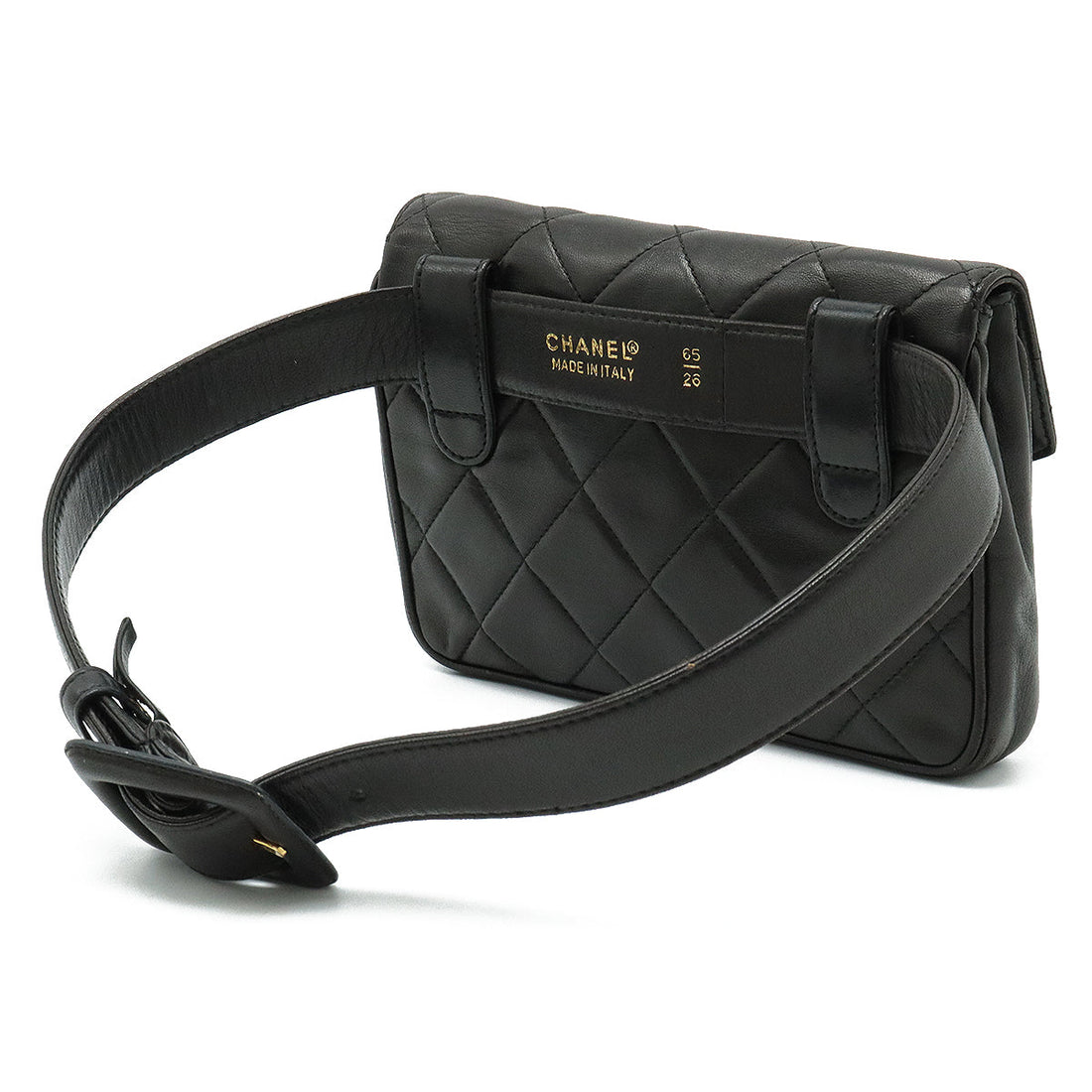 Top Quality Chanel MATRACE COCOMARK WESTBACK PORTCHE Belt BACK 2WAY CRACKBACK LEADER BLACK BLACK GOLD WORKSHOP #65