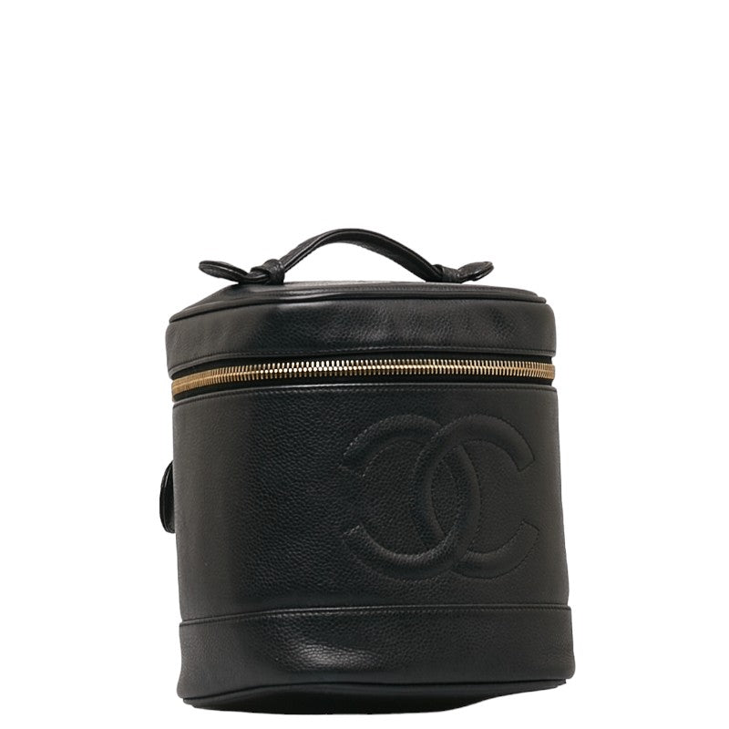 New 1:1 Rep Top Quality Chanel DECACOCOMARK Handbag Vanity Bag Black Caviar S  CHANEL