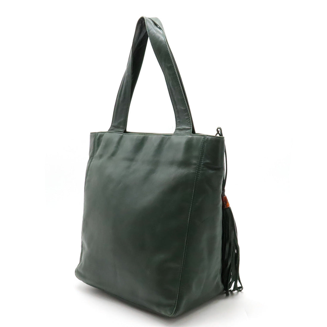 New 1:1 Rep Top Quality Chanel New 1:1 Rep Top Quality Chanel COCOMARK TASELL FRINGE Tote BAG Semi-sder leather dark green