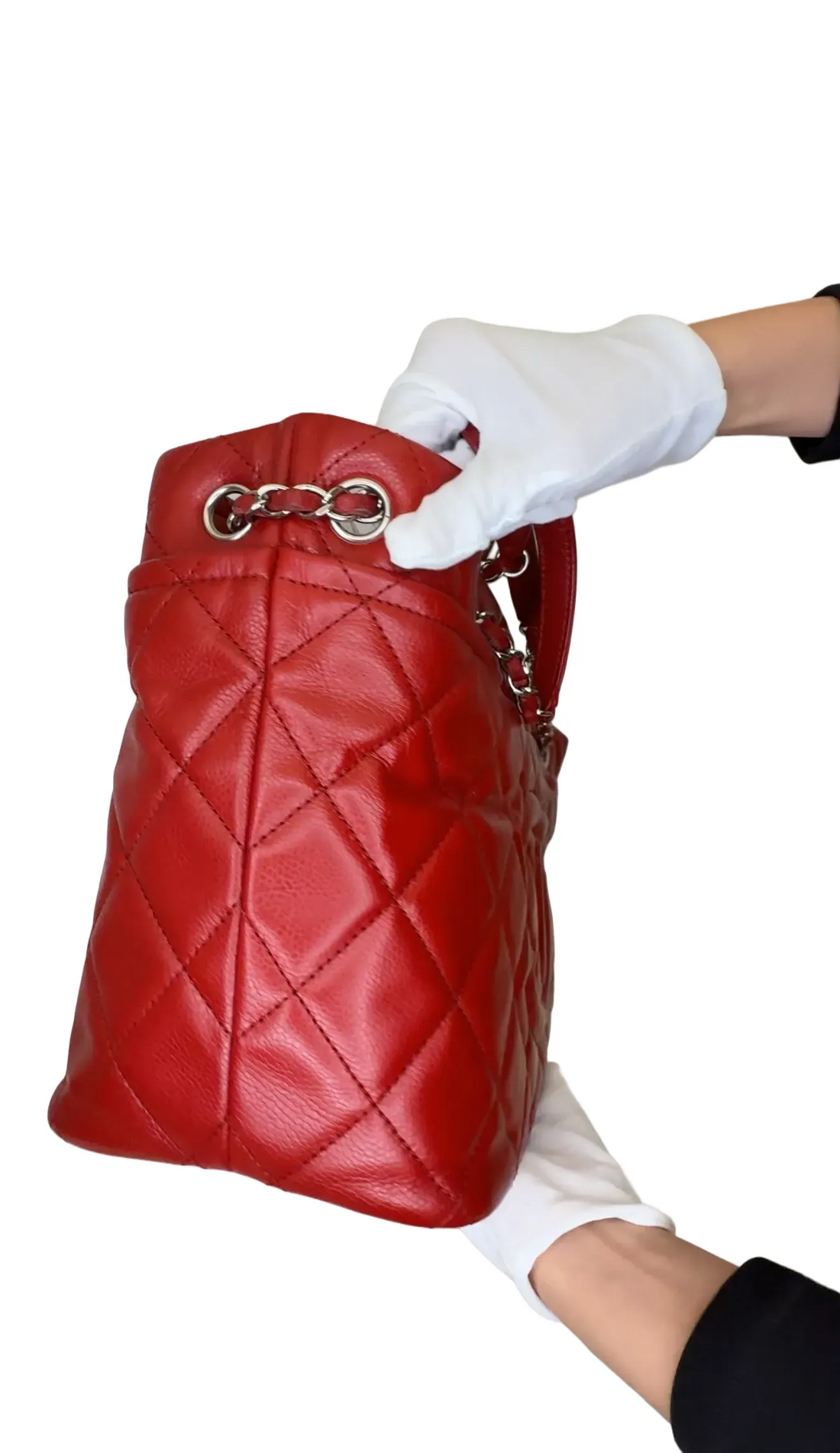 Coco cabas leather handbag Top Quality Chanel Red in Leather B22-44 B22-44