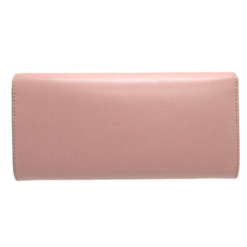 FENDI Long Wallet Purse 8M0251 leather pink Two fold By the way Women