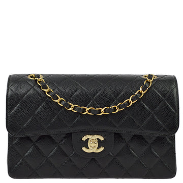 New 1:1 Rep Top Quality Chanel Black Caviar Small Classic Double Flap Shoulder Bag