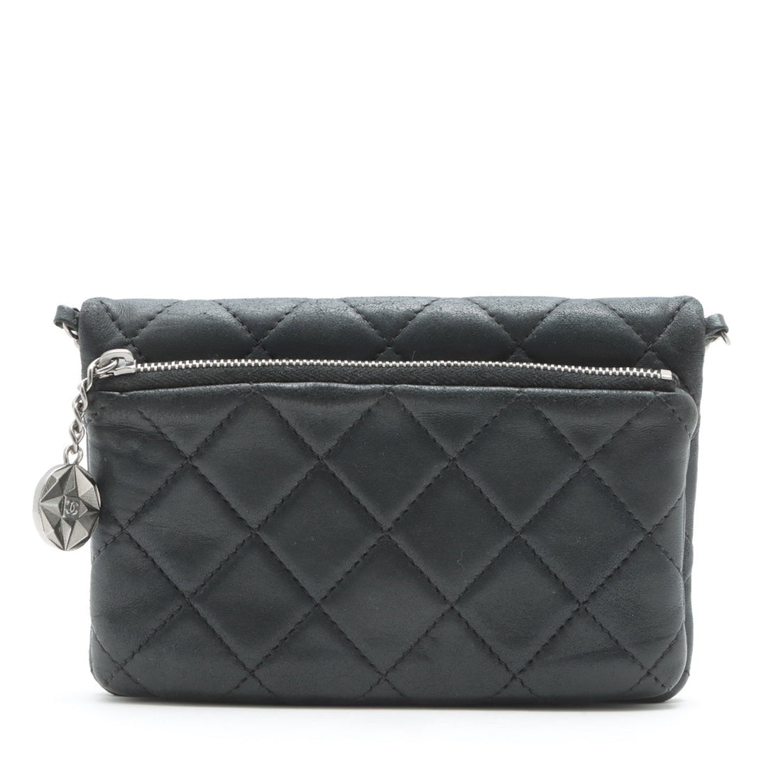 New 1:1 Rep Top Quality Chanel Lambskin  Chain Shoulder Bag Black Silver Gold  17th
