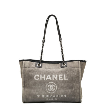 New 1:1 Rep Top Quality Chanel DOVILLE MEDIUM Tote MM SHOLDER BAG TORTE BAG GREY BLACK CANVES LEADER LADY New 1:1 Rep Top Quality Chanel CHANEL