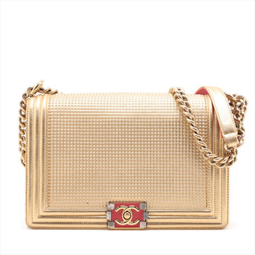 New 1:1 Rep Top Quality Chanel Boy New 1:1 Rep Top Quality Chanel 28   Chain Shoulder Bag Gold Gold  18 A92193