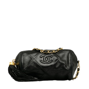 New 1:1 Rep Top Quality Chanel Matrases Cocomark Tassel Mini Chain houlder Bag Black   CHANEL
