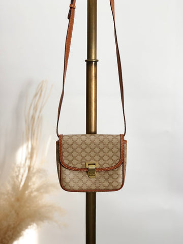 CELINE Macadam Flap Shoulder bag Beige New 1:1 vtaawi
