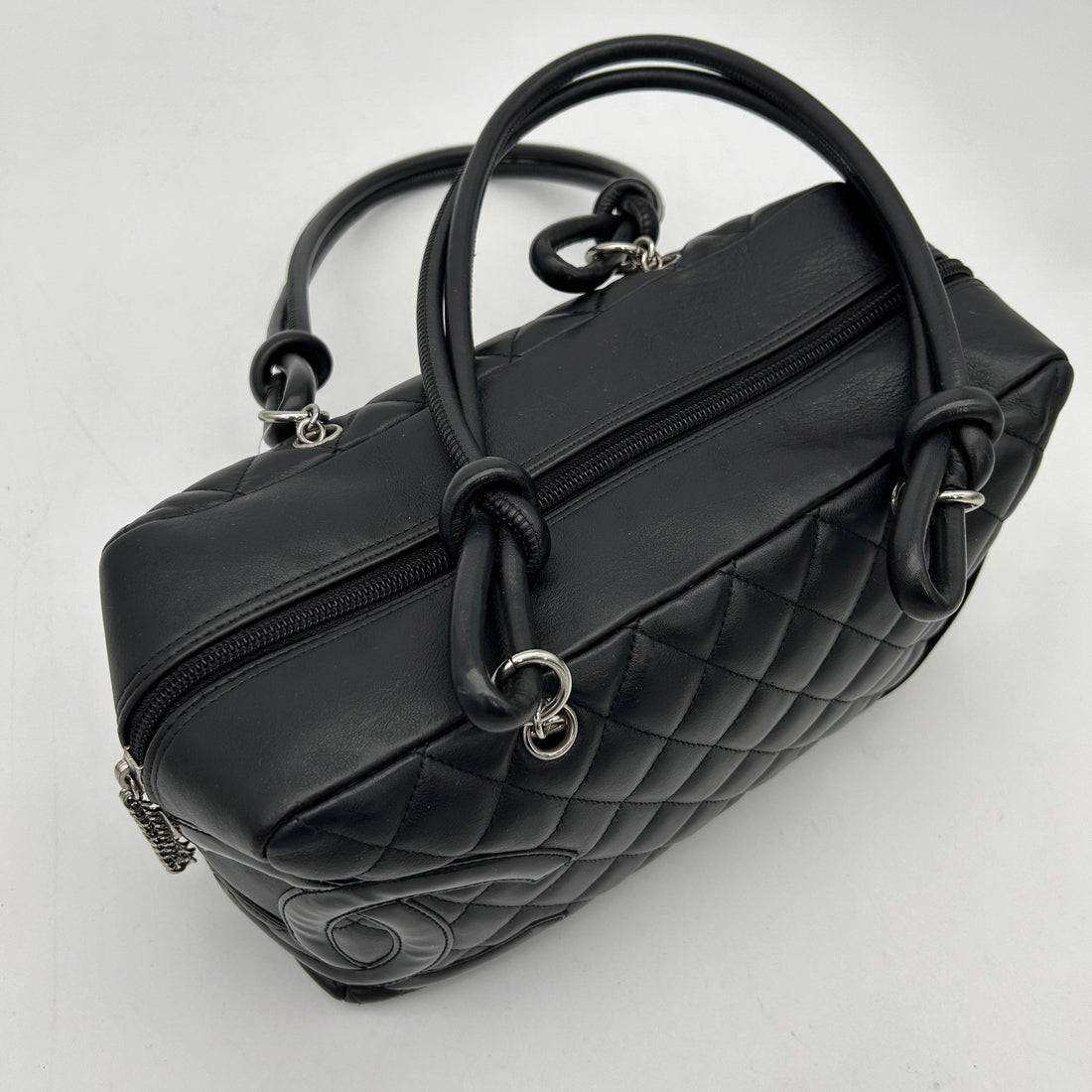 Top Quality Chanel 2005-2006 Calfskin Cambon Ligne Bowling Handbag ch33115bf