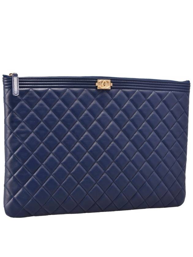 Women s Boy Clutch Large Lambskin A80570 Chanel