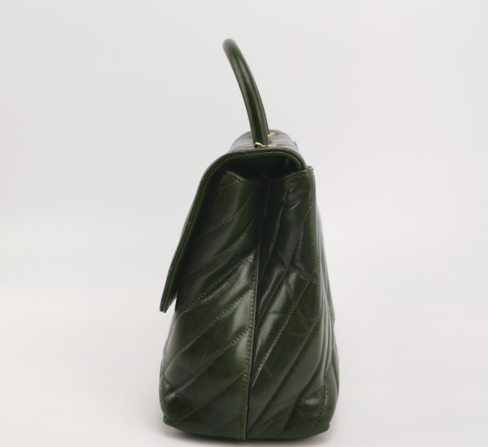 Chanel Coco Handle Bag Maxi Green 250105781012547