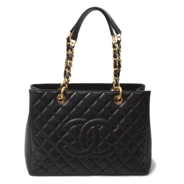 Top Quality Chanel Caviar Skin Chain Shoulder Bag Black