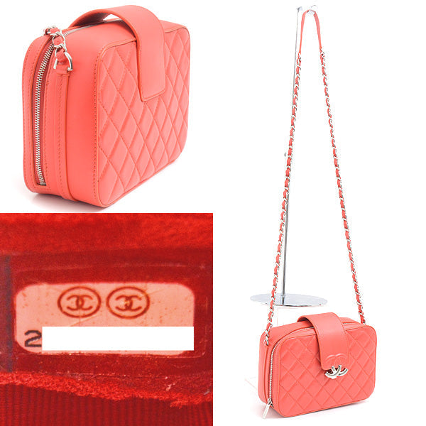 Top Quality Chanel Leather Matelasse Half Coco Chain Shoulder Bag