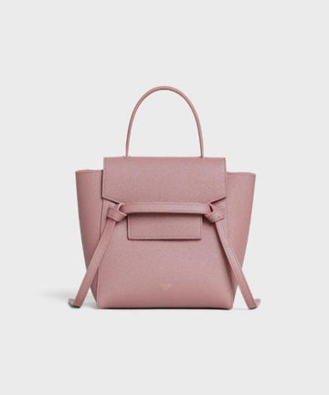 Celine Nano Belt Bag In Grained Calfskin New 1:1 Pink