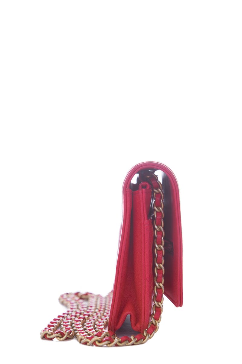 Chanel Hot Pink Calfskin Boy GHW  WOC