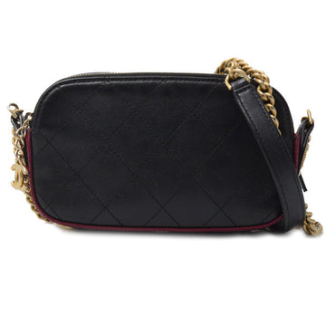 Top Quality Chanel Matelasse Chain Shoulder Bag Black Bordeaux