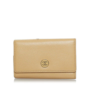 New 1:1 Rep Top Quality Chanel 6 eries Keycase Beige Leather  Chanel
