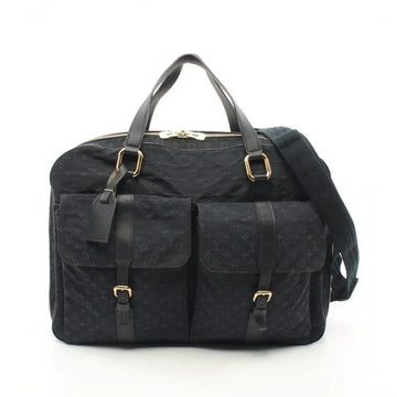 Louis Vuitton Claudine Handbag Mini Lin Black B9-49