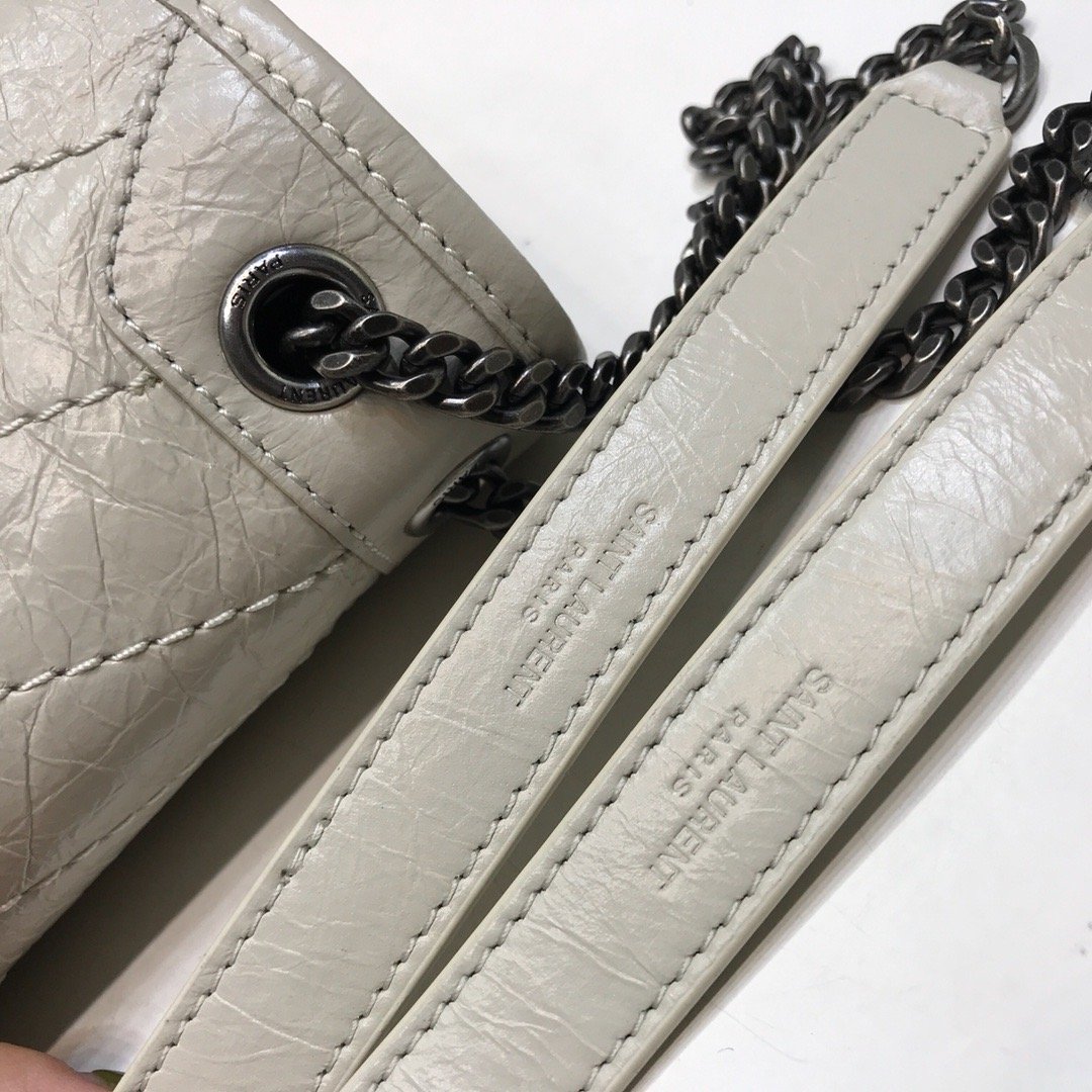 Yves Saint Laurent Niki Baby Chain Bag In Crinkled Vintage