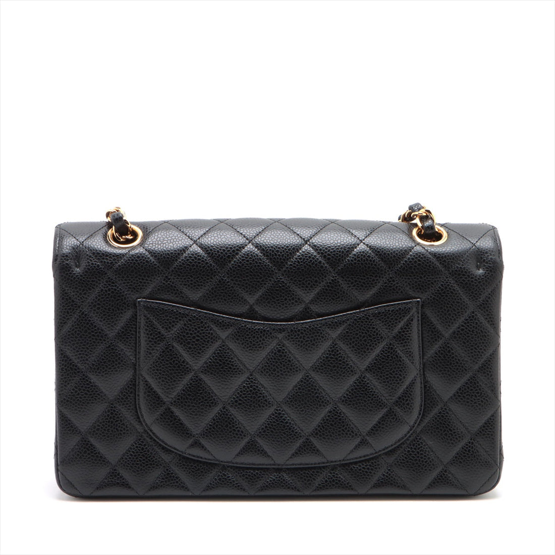 New 1:1 Rep Top Quality Chanel Matrasse 25 Caviar S Double Flap Double Chain Bag Black G  15th