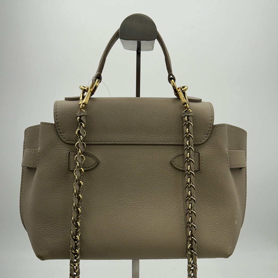 LOUIS VUITTON Soft Calfskin Mini Lockme Ever Grey Beige 2101218282160