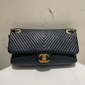 Top Quality Chanel Black Classic Flap  crossbody bagin Leather IMG_6298