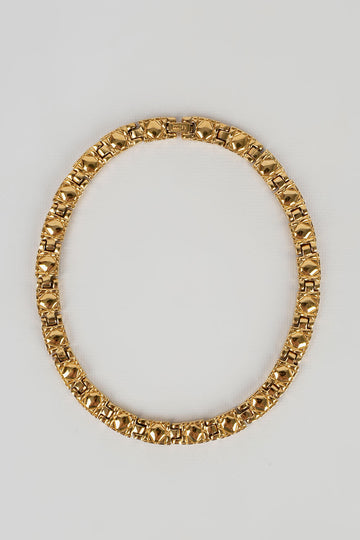 Collier doré Christian Dior