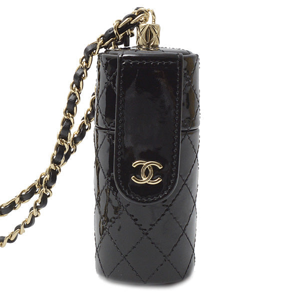Top Quality Chanel Patent Leather Chain Shoulder Lip Case