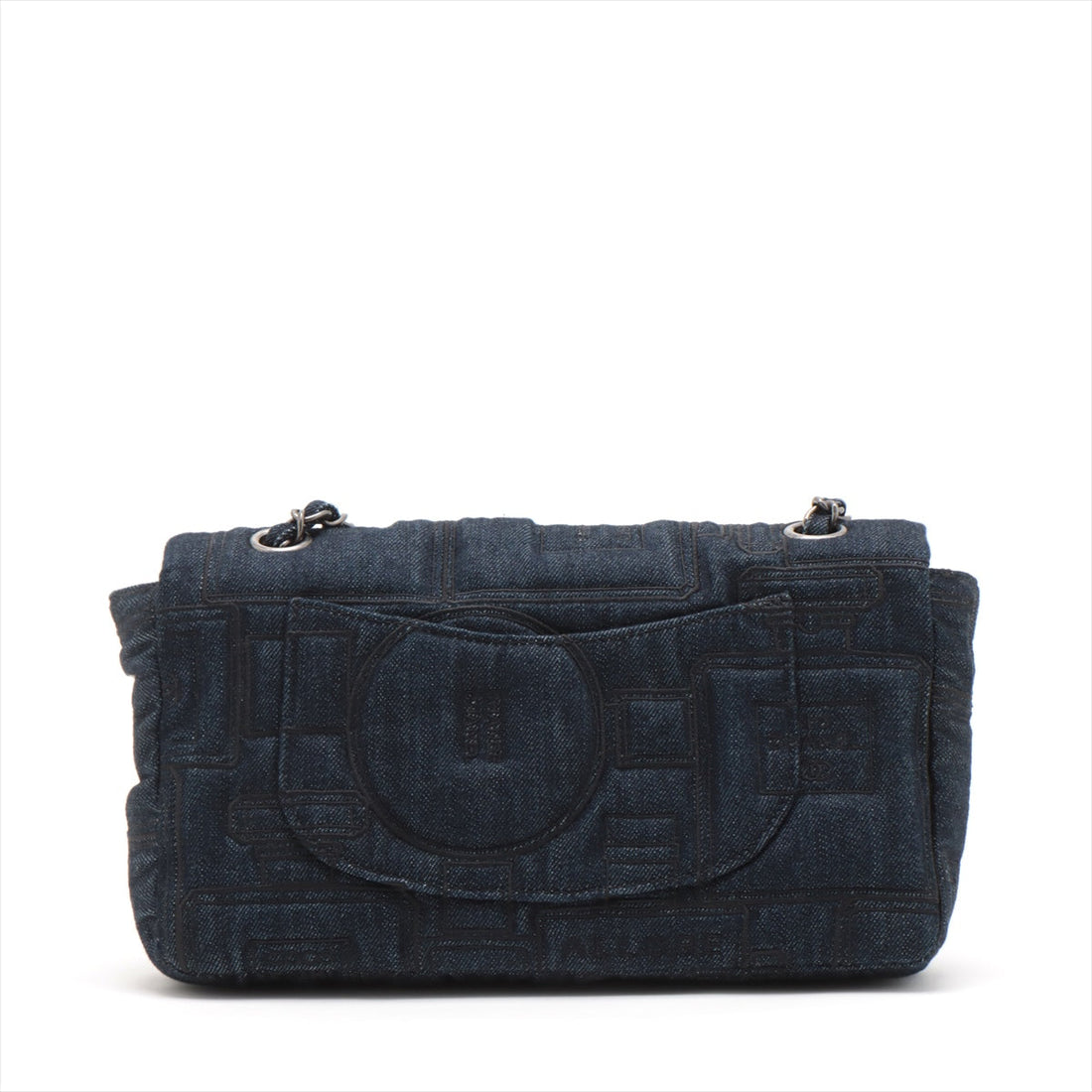 New 1:1 Rep Top Quality Chanel Coca-Cola Denim Single Flap Double Chain Bag Blue Gummetal Gold
